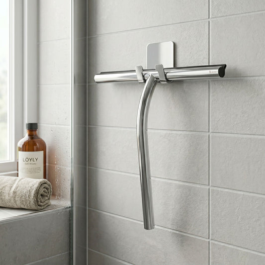Shower Squeegee with self-adhesive Hook