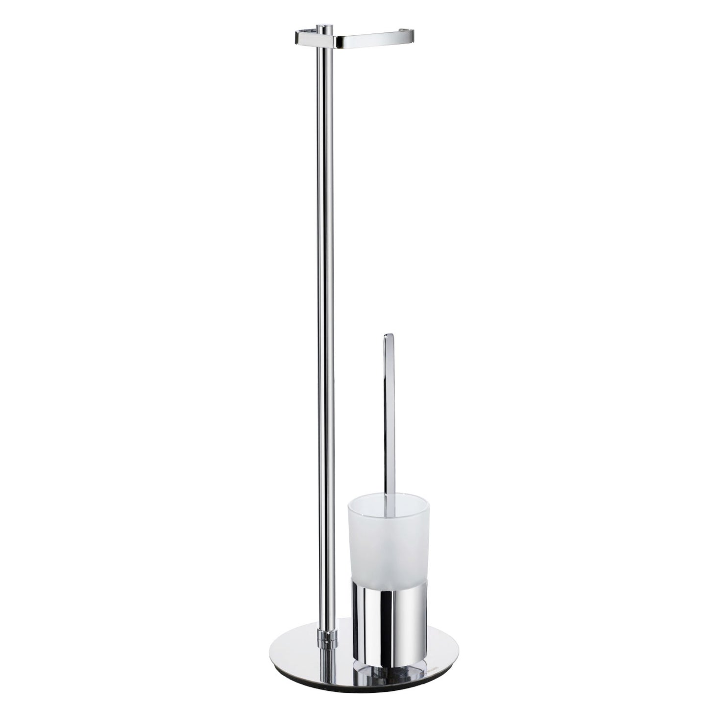 Toilet Roll Holder Free Standing/Toilet Brush incl. Container