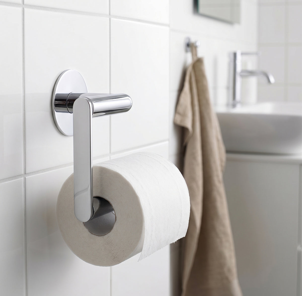 Toilettenpapierhalter, Selbstklebend