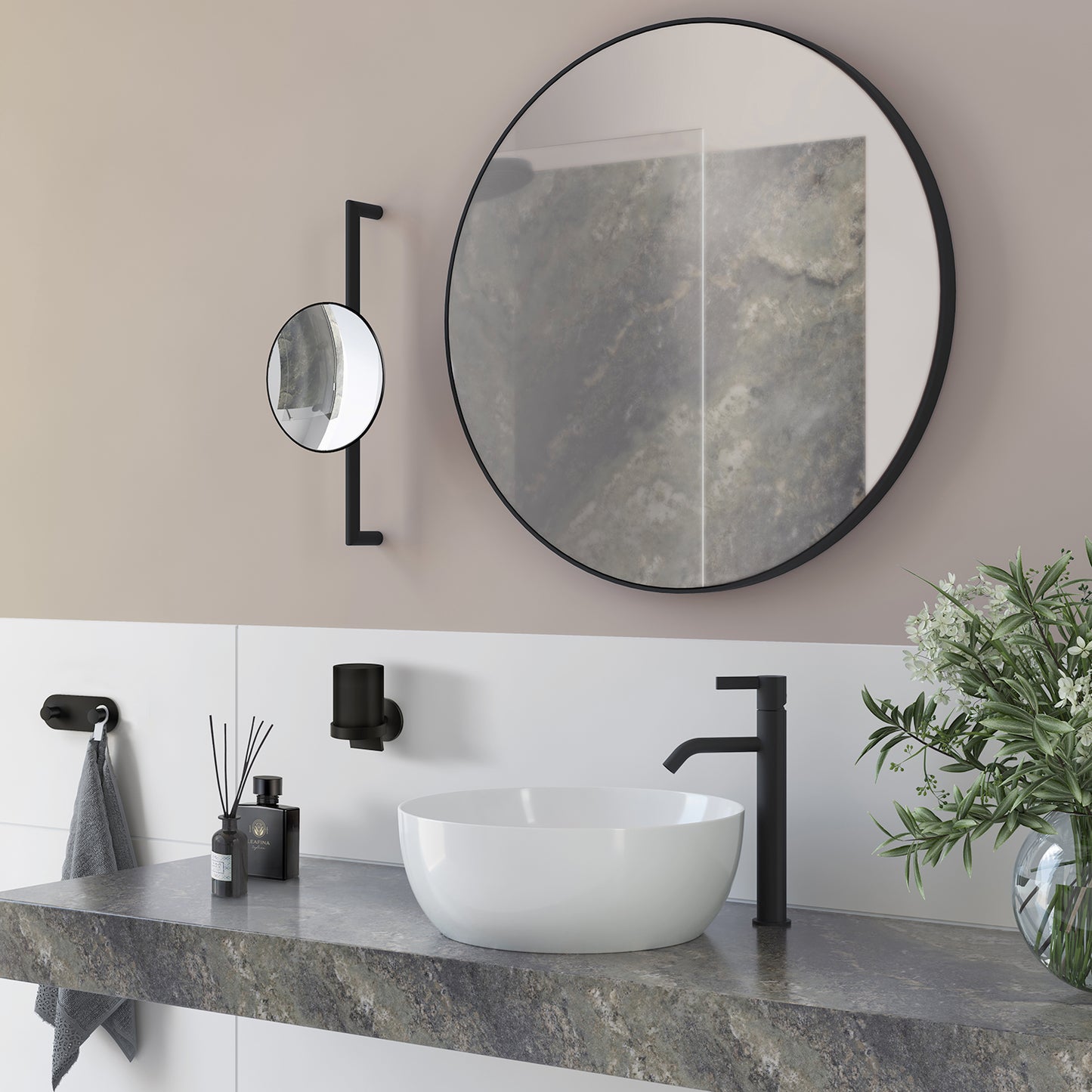 Make-up Mirror on Bar