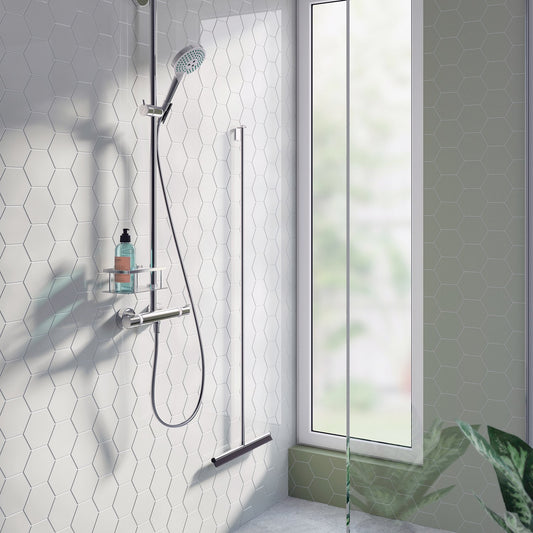 Basket for shower riser rail