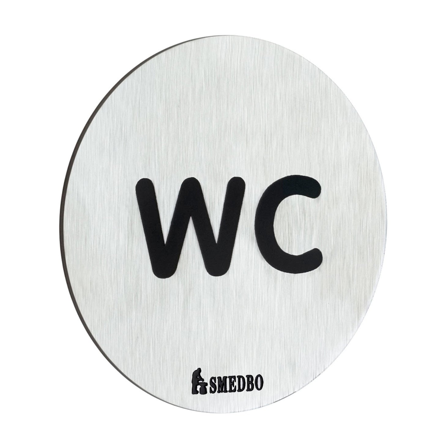 WC-skylt WC. Självhäftande.