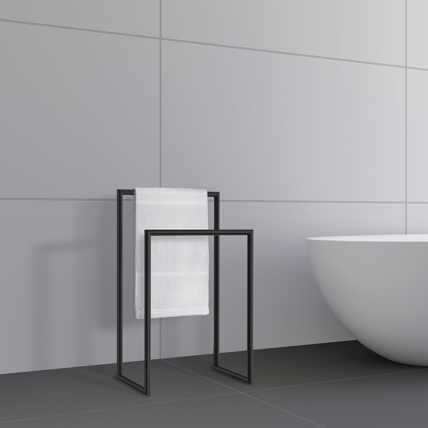 Towel Rail Double, Free-Standing