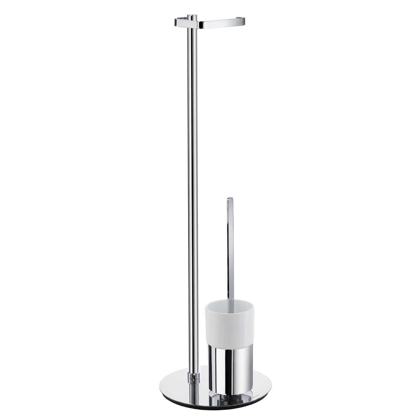 Toilet Roll Holder Free Standing/Toilet Brush incl. Container