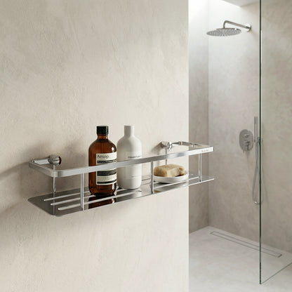 Design Draadkorf met Bodemplaat in glans chroom