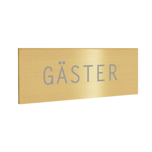Självhäftande skylt, GÄSTER