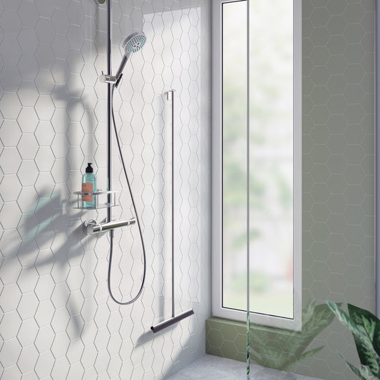 Basket for shower riser rail