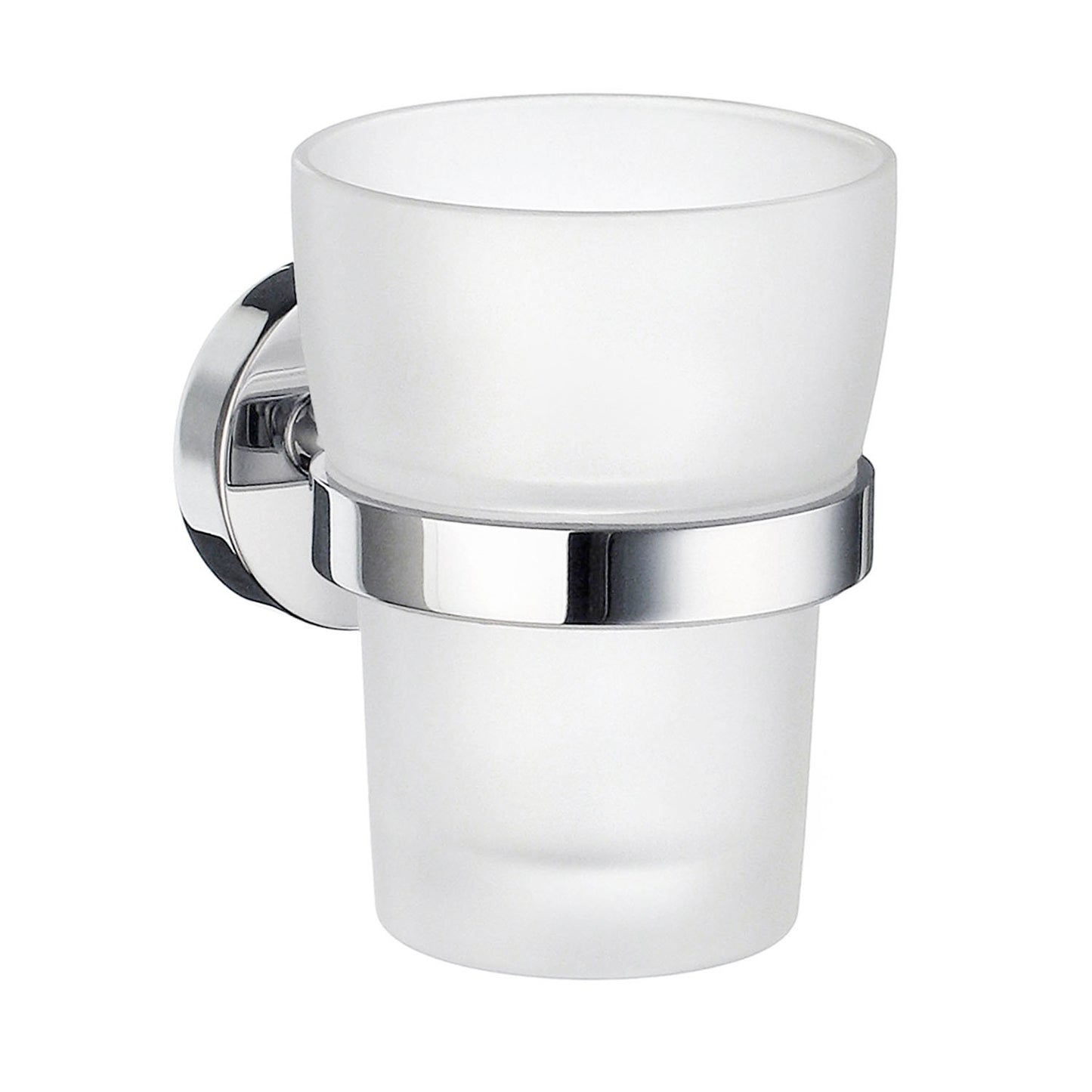 Hållare med tandborstglas, frostat glas