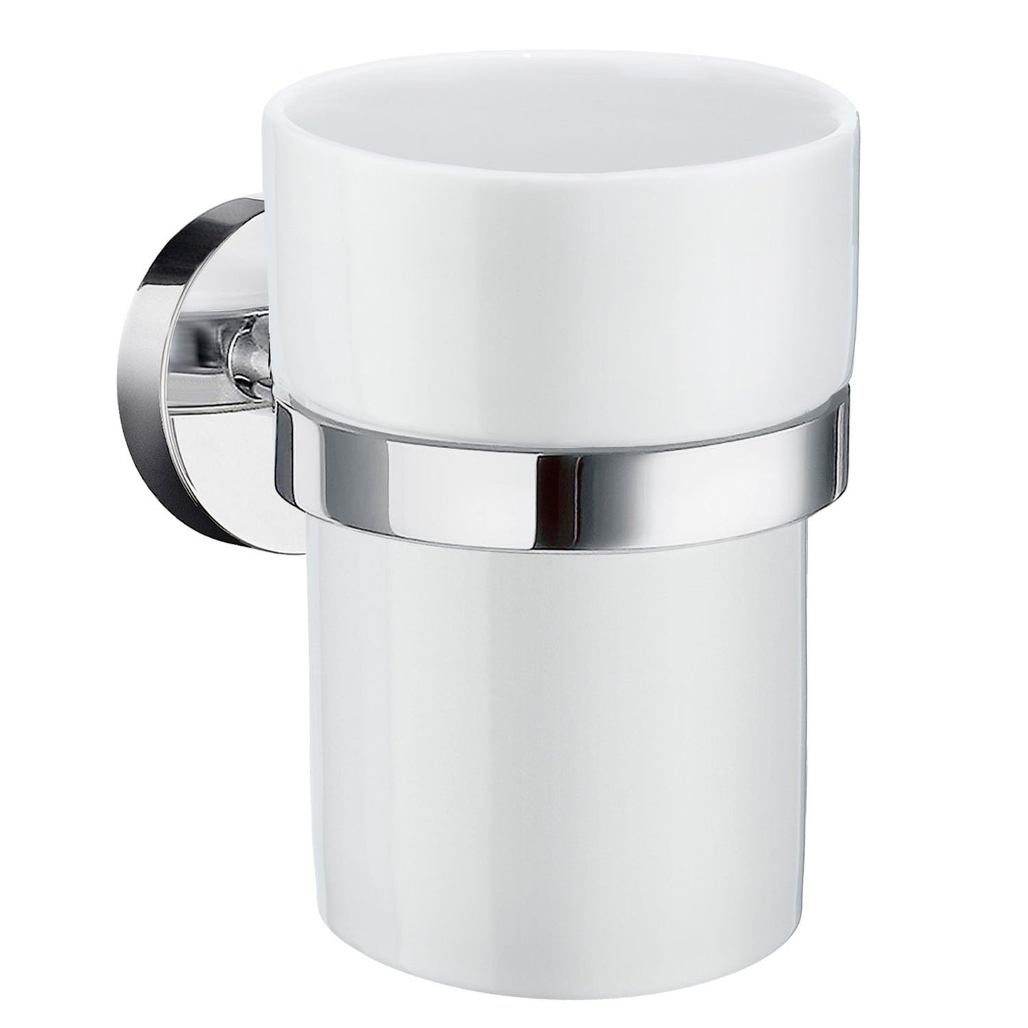 Hållare med tandborstglas i porslin