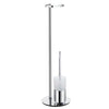 Toilet Roll Holder Free Standing/Toilet Brush incl. Container