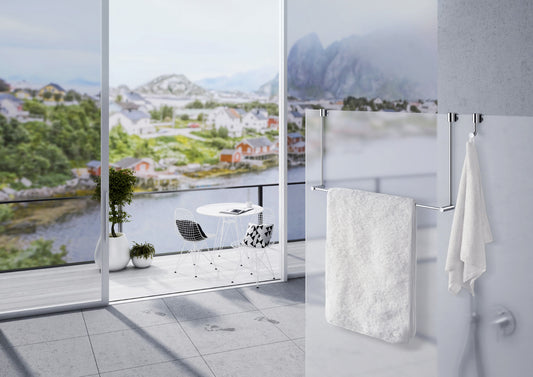 Towel Rail for Glass Shower Panel