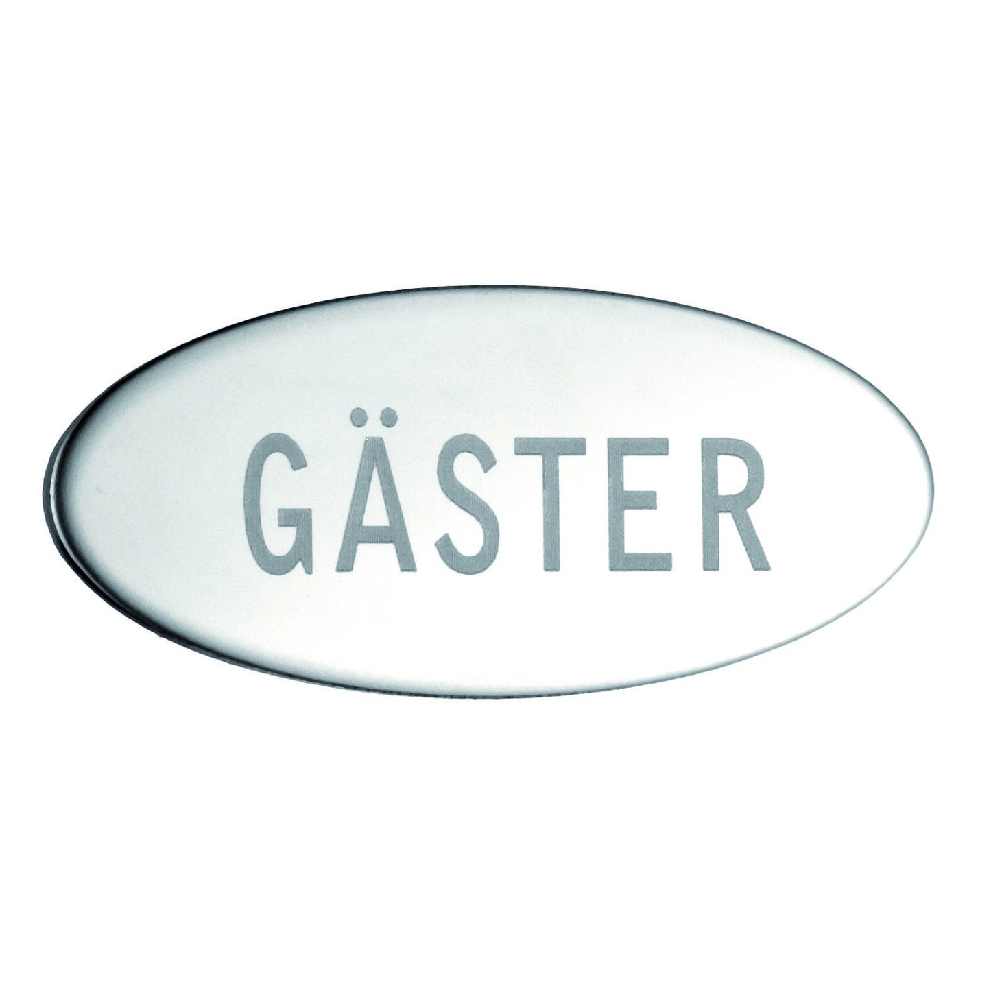 Skylt GÄSTER. Självhäftande