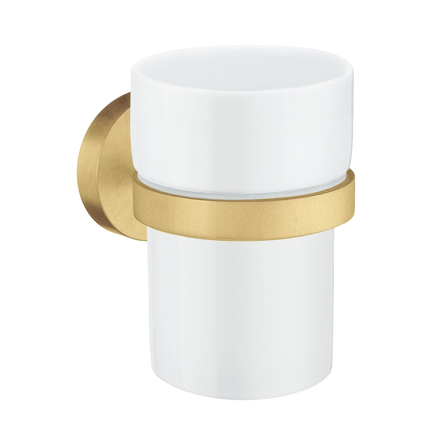 Hållare med tandborstglas i porslin