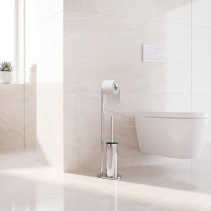 Toilet Roll Holder/Toilet Brush, Free Standing