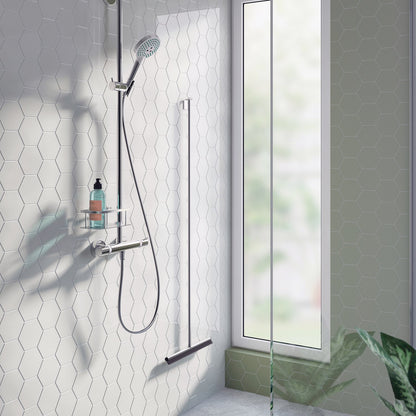Basket for shower riser rail