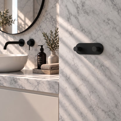 Double Towel Hook, Self-adhesive