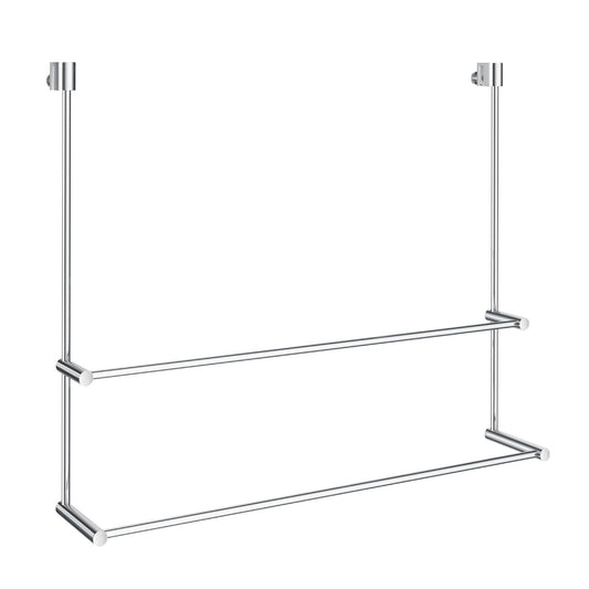 Double Towel Rail for Glass Shower Panel