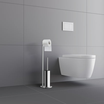 Toilet Roll Holder/Toilet Brush, Free Standing