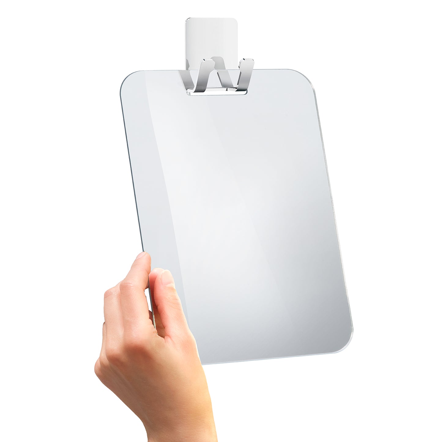 Plastic Mirror with self-adhesive Hook