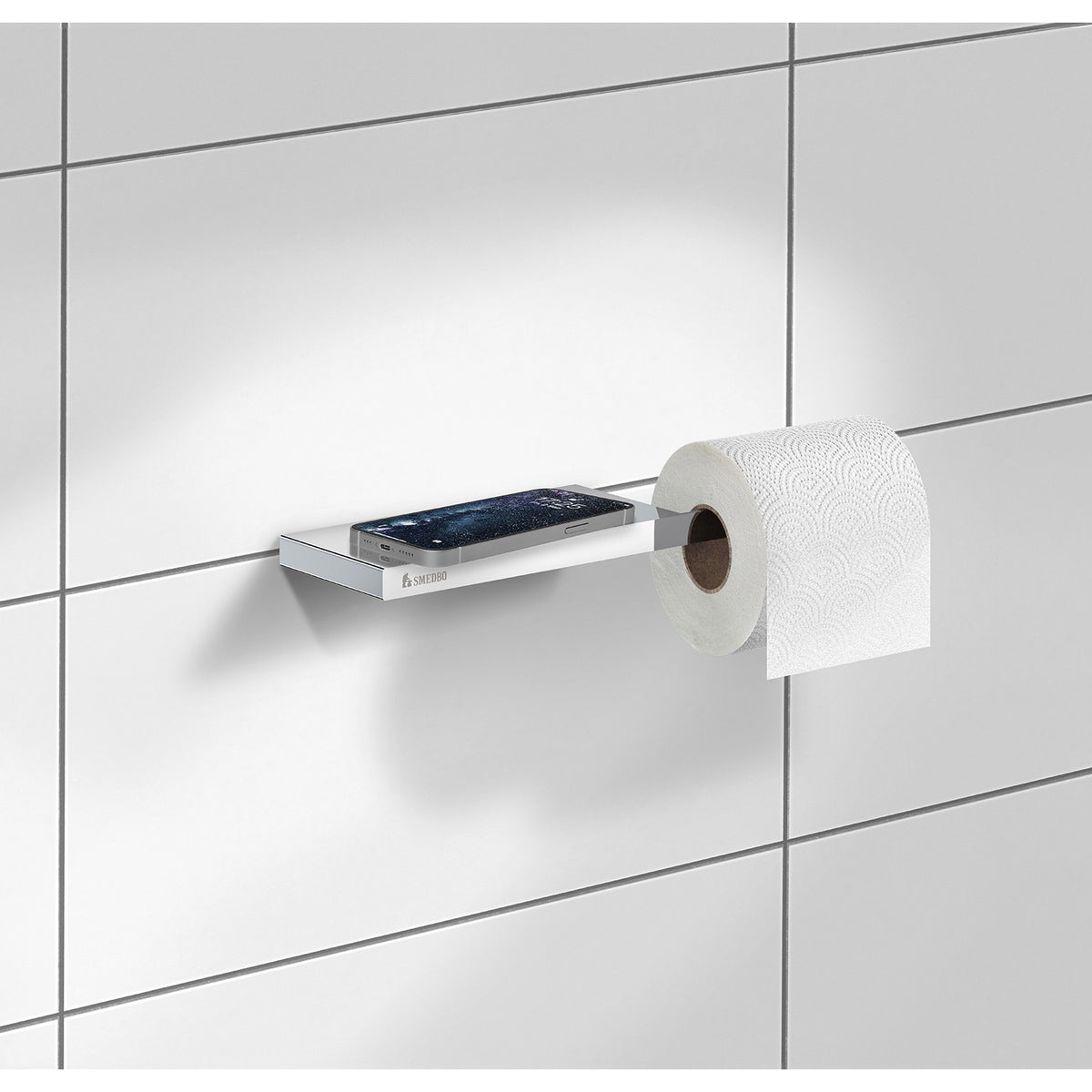 Toilettenpapierhalter mit Ablage