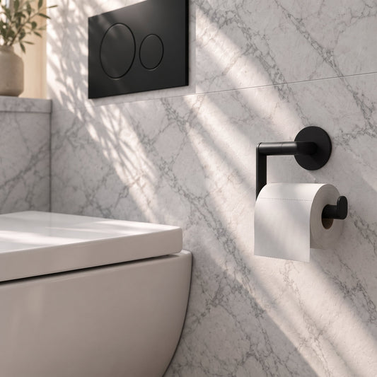 Toilet roll holder, Self-adhesive