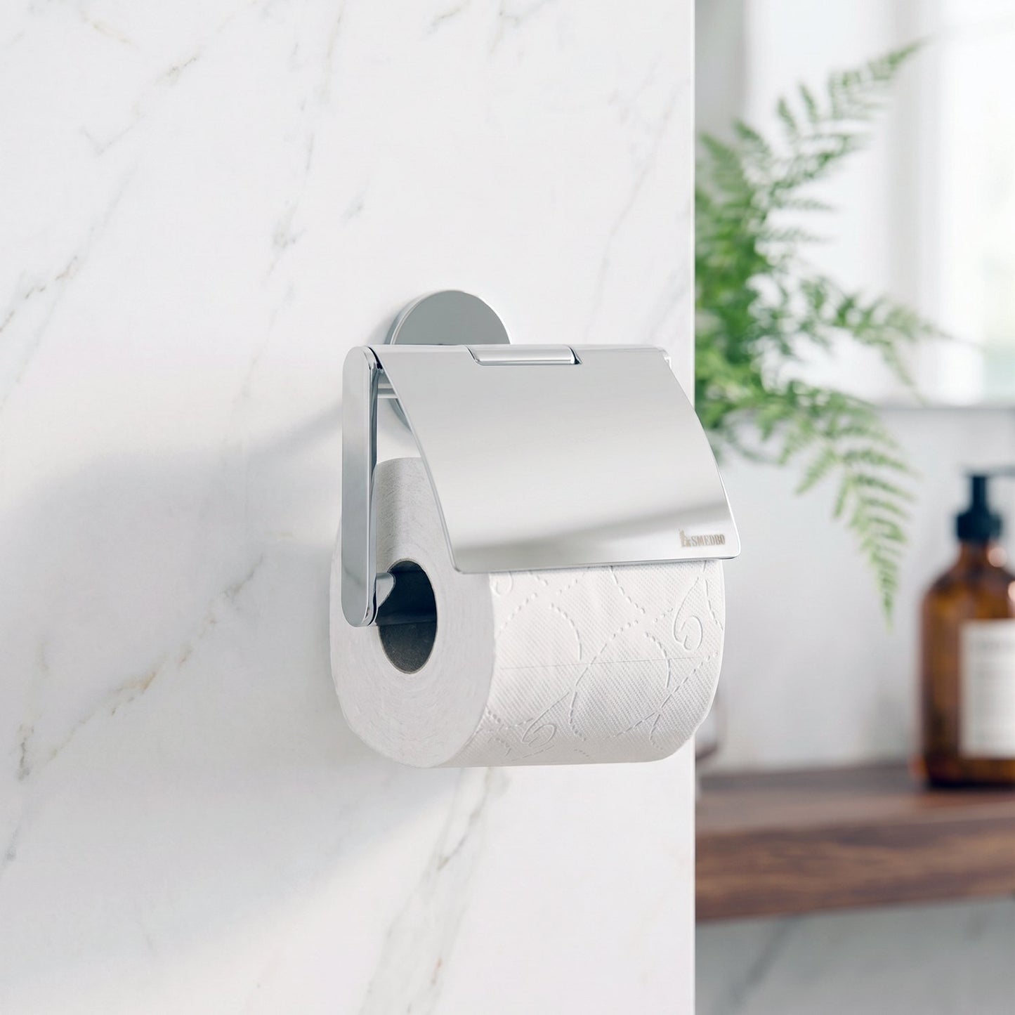 Toilet Roll Holder with Lid