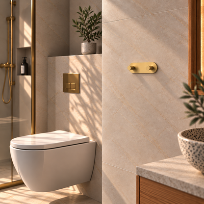 Double Towel Hook, Self-adhesive