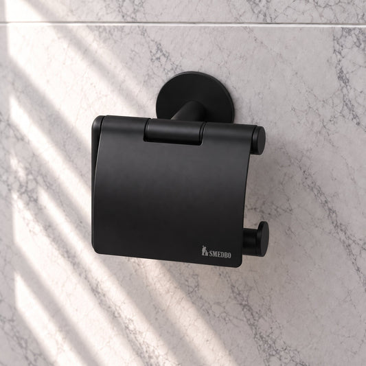 Toilet Roll Holder with Lid