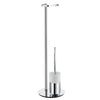 Toilet Roll Holder Free Standing/Toilet Brush incl. Container