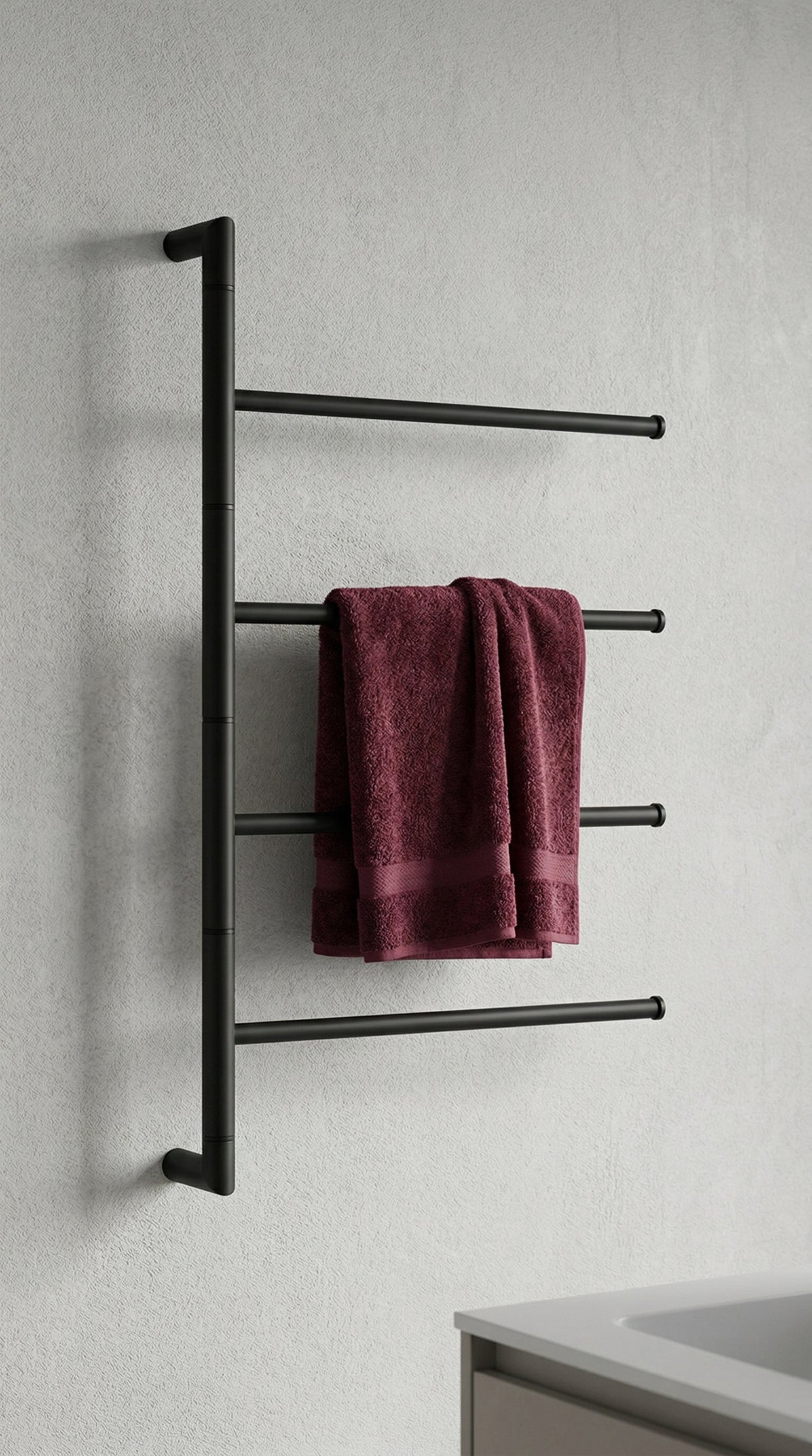 Towel Bar, 4 Swivel Arms for Towels