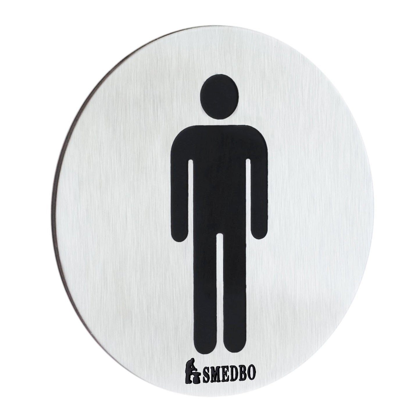 WC-skylt HERR. Självhäftande.