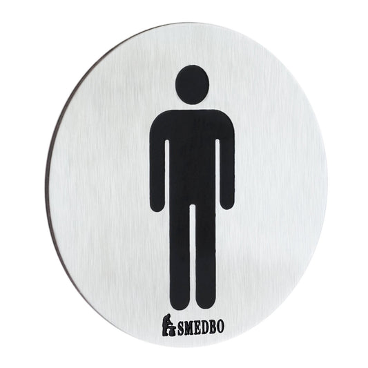 WC-skylt HERR. Självhäftande.