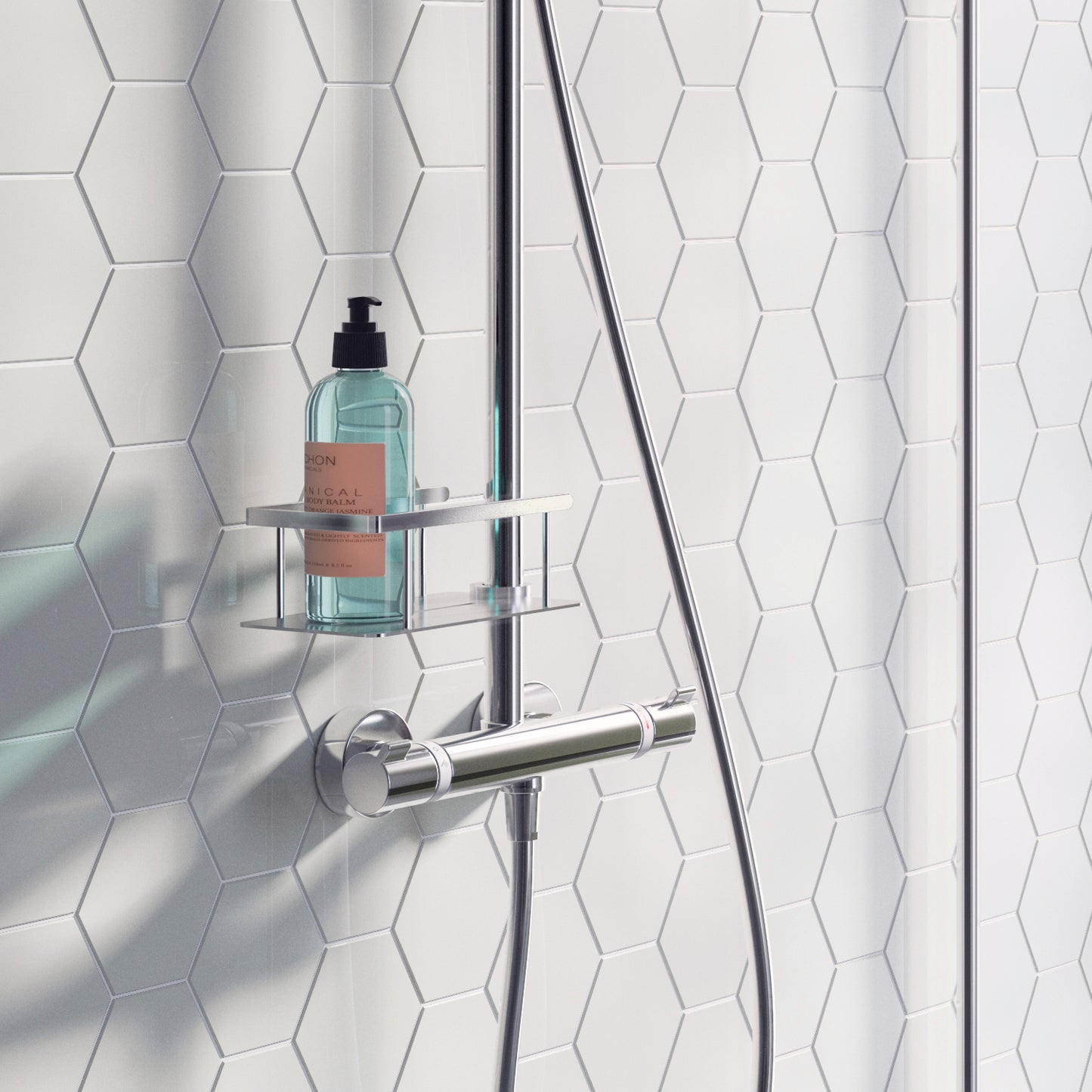 Basket for shower riser rail