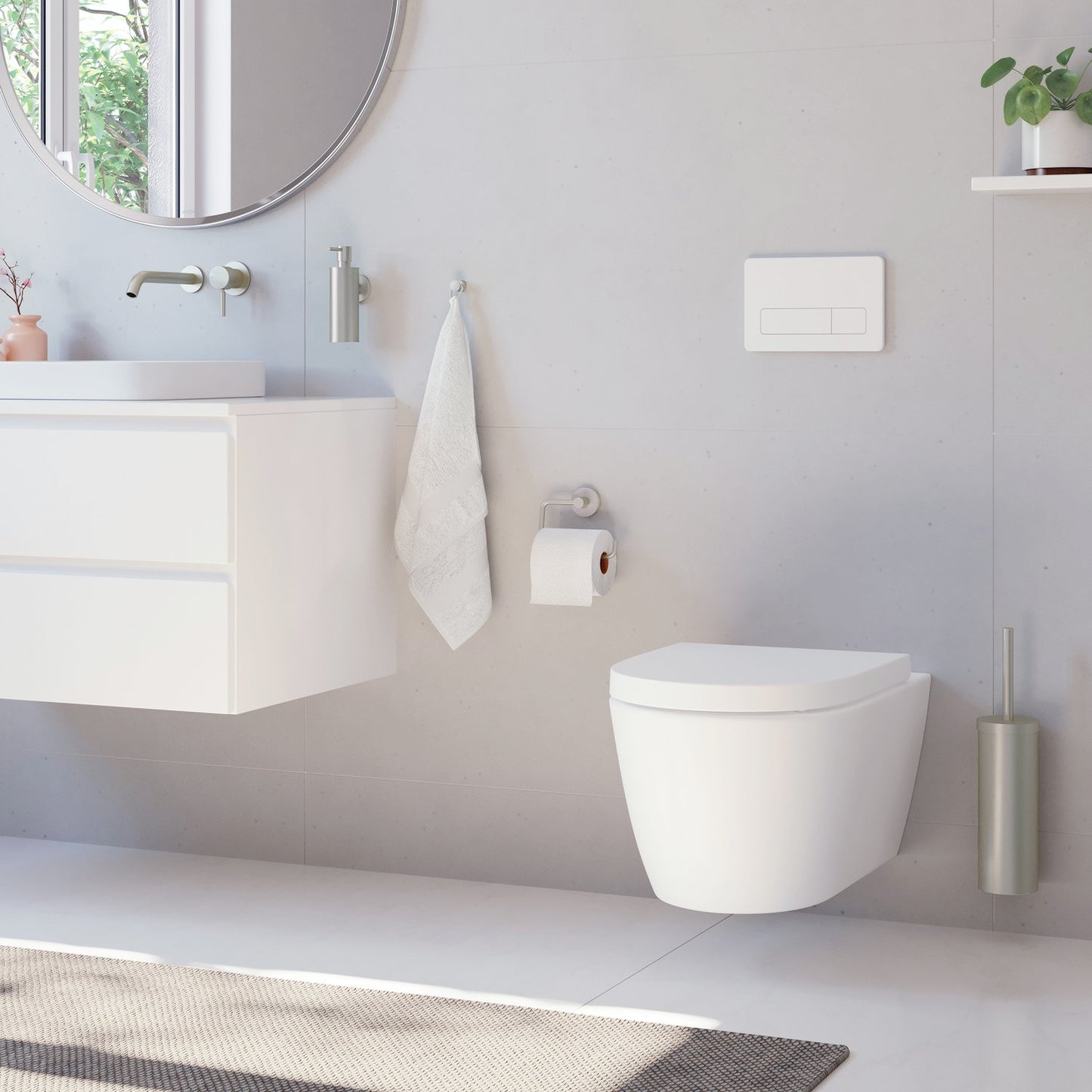 WC-borste för väggmontering
